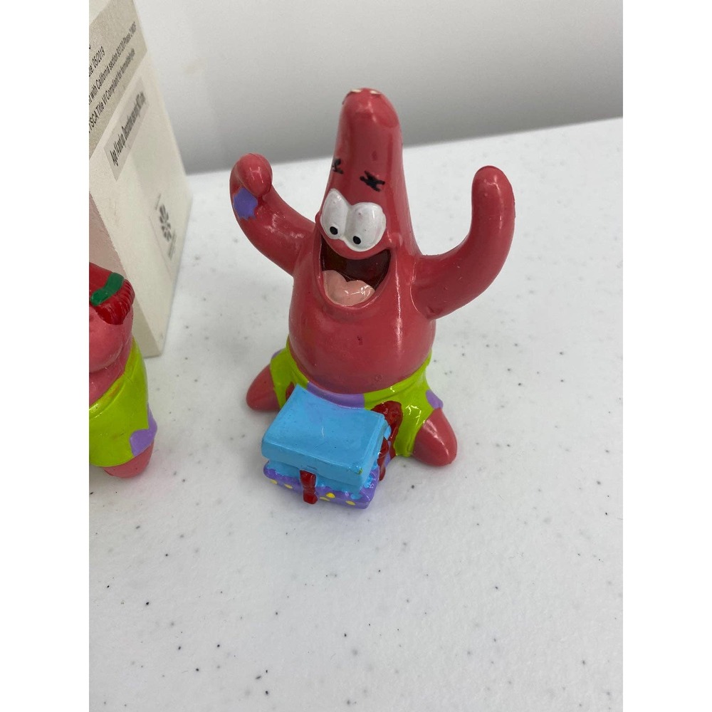 SpongeBob Patrick Christmas Ornaments  3 1/2” tall 2003 Set of 2 - Picture 3 of 3